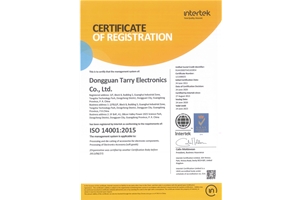 ISO14001 2015體系證書（英）